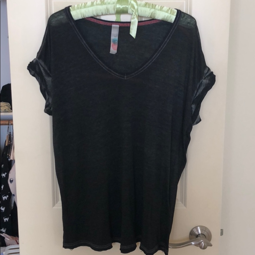Free People Oversized Burnout Tshirt